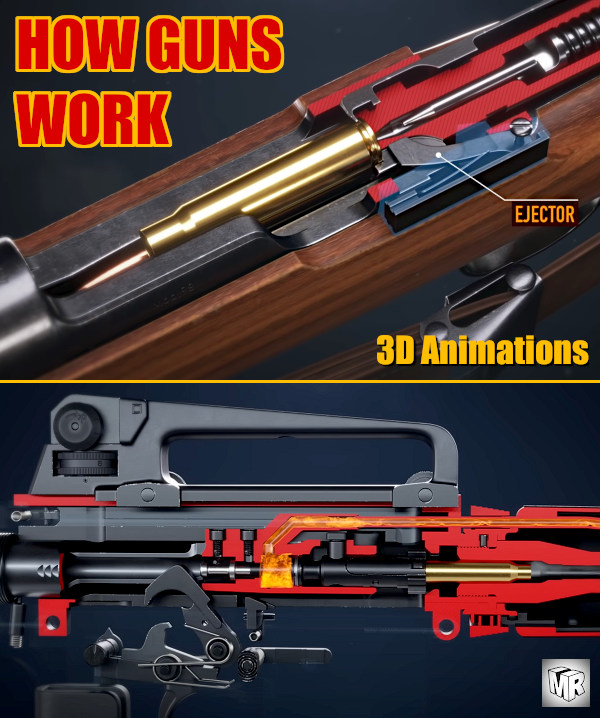 Saturday at the Movies: How Firearms Work — 3D Animations